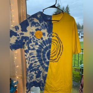 Dutch Bros Split Half and Half Short Sleeve T-Shirt size 2X
